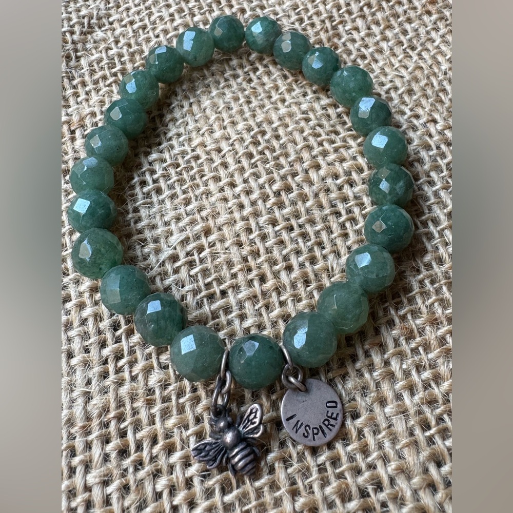 Bee inspired stretch bracelet